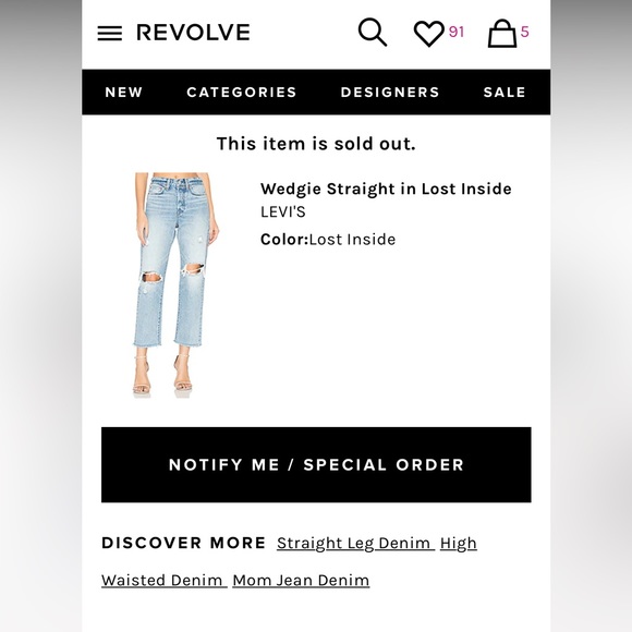 Levi’s Wedgie Straight Jeans (27) - Picture 2 of 7